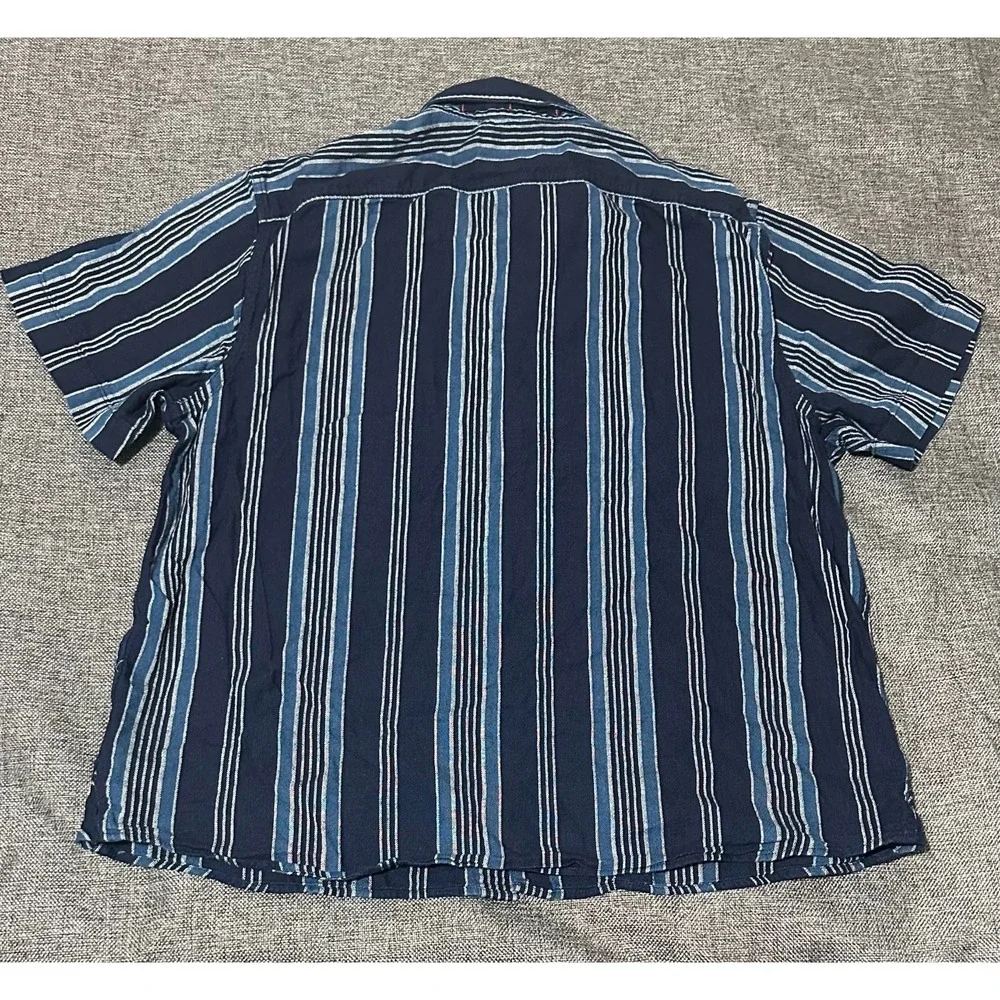Banana Republic Standard Fit Men's XL Striped Short Sleeve‎ Shirt